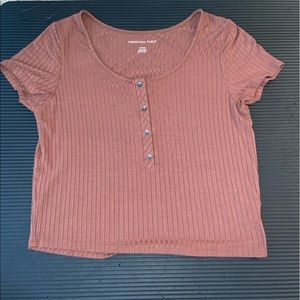 American Eagle Ribbed Baby Top